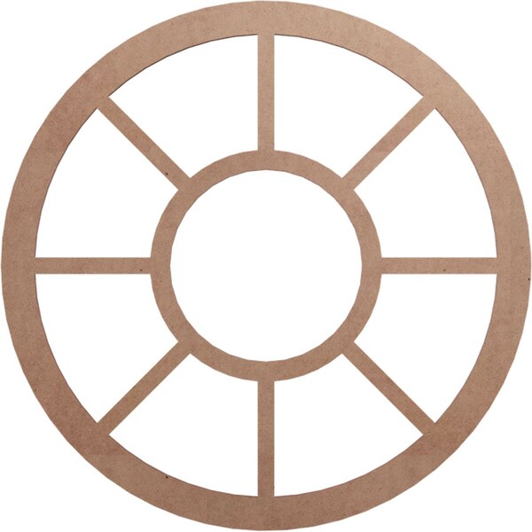 Ekena Millwork Grace Wood Fretwork Pierced Ceiling Medallion, Wood (Paint Grade), 22"OD x 8"ID x 3/8"T CMWP22X0375GRMF - main